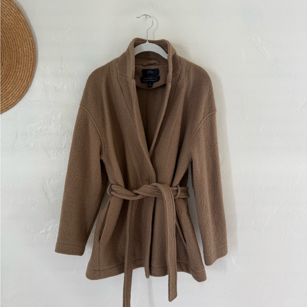 J Crew Boiled Italian Wool Coat